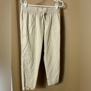 Old Navy cropped linen pant